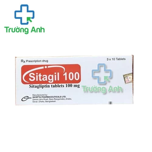 Sitagil 100 - Thuốc điều trị bệnh đái tháo đường typ II